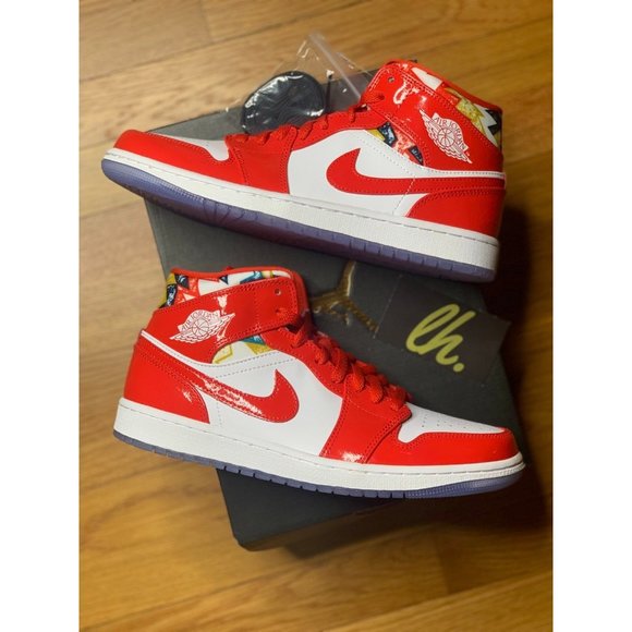 Size 13 Air Jordan 1 Mid "Barcelona Sweater" - Picture 5 of 5